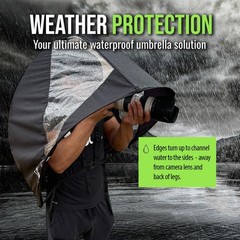 Wearable Hands‑Free Rain Canopy — Packable Pop‑Up Rain Shell for Hiking, Phot…