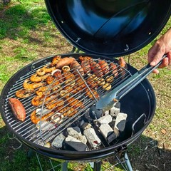 Durable 18-Inch Hinged Grill Grate Replacement – Perfect for Weber Kettle Grills