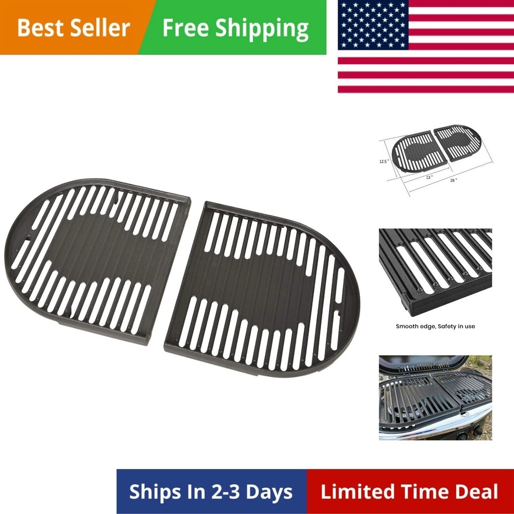 Cast Iron Grill Cooking Grates Replacement Parts for Coleman Roadtrip Swaptop…