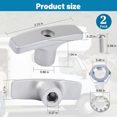 RV Waste Valve Handle Replacement for Waste Valve Extension Rod RV Parts Gray