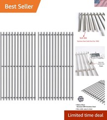 2-Pack 16 15/16″ Stainless Steel Cooking Grates – Charbroil Replacement