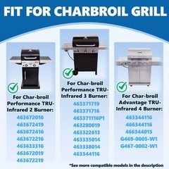 17 Inch Tru Infrared Grill Grates for Charbroil 463371116 463370719 463370919…
