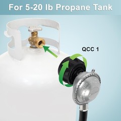 21″ Weber Propane Regulator Hose QCC1/Type-1 3/8″ Gas Grill Replacement Part