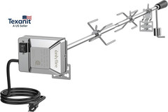 Universal BBQ Grill Rotisserie Kit with 110V Electric Motor for Gas Grills – 45″