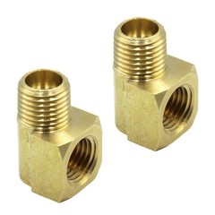 1/4 Brass 90 Deg Street Elbow Male x Female NPT for Industrial Fluid Handling