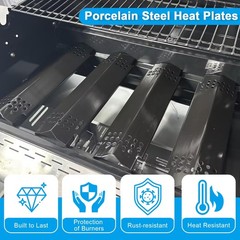 Heat Plate Flame Tamer Cast Iron Grate For Nexgrill 7200925 4 Burner 4 PCS