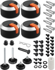 Griddle Burner Knobs Kit Fit for Blckstone 17” 22” 28” 36” Flat Top Gas Griddle