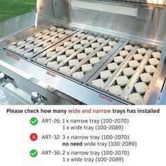 100-2089 Grill Briquette Tray for Alfresco Artisan ART-26, ART-36 (After 2012…