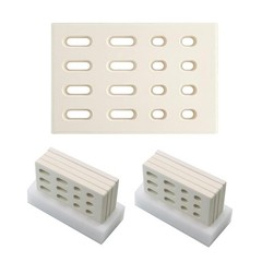 Ceramic Brick Flame Tamer Heat Plate Replacement for Grill 4 Pack 7×4 Inch
