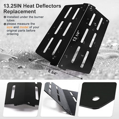 Grill Burners Heat Plates Igniter Replacement Parts for Weber Genesis 300 Series