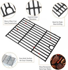 Expert Gas Grill Parts – Cast Iron Grates & Steel Shields