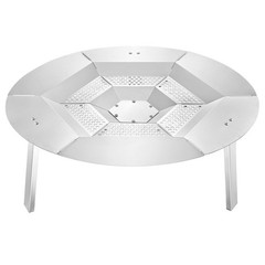 27in Smooth Edge Heat Deflector 304 Stainless Steel Safe Handling