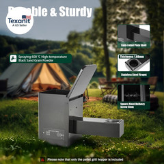 Pellet Grill Hopper Assembly, Pellet Smoker Hopper Assembly Kit with Digital Tem