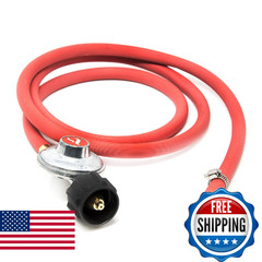 Gas One 2102 6ft Low Pressure Propane Regulator & Hose for LP/LPG Grill Heater F