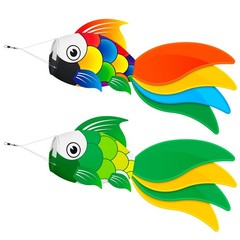 40 Inch Heavy Duty Fish Windsock Set,Durable Wind Sock for Beach Fishing Boat…