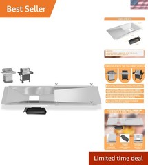 Universal Drip Pan for 3/4/5 Burner Gas Grills – Durable Grease Tray Replacement