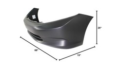 Front Bumper Cover – Fit 2012 Honda Civic DX/HF/LX Sedan, Primed, HO1000280