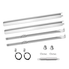 Grill Burners Replacement 2 Burner Heat Plates Crossover Tube Igniter