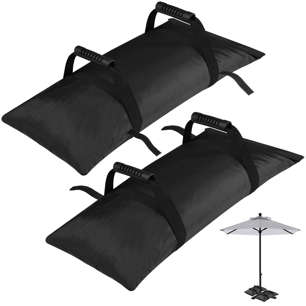 130LBS Extra Large Umbrella Base Weight Set of 2 Patio Fillable Sand Bags for