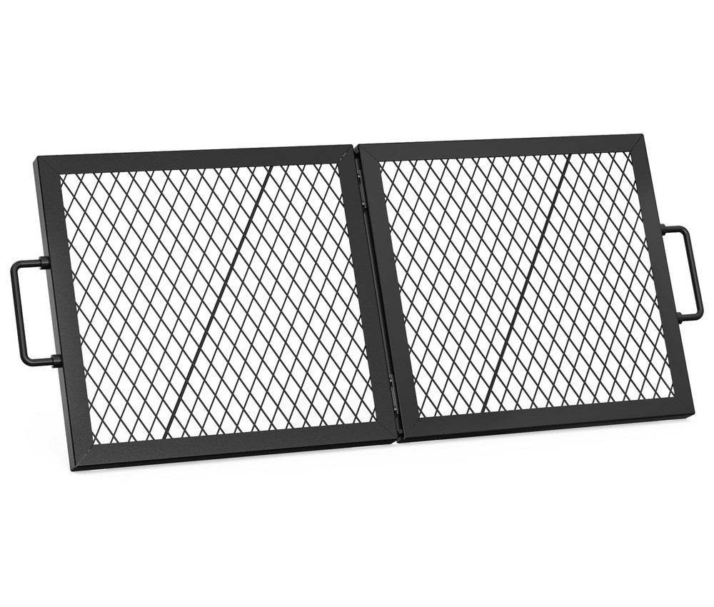 onlyfire Foldable X‑Marks Heavy‑Duty Steel Fire Pit Grate, 44 X 15‑Inch