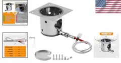 304 Stainless Steel Fire Burn Pot with Hot Rod Ignitor Kit for Pellet Grills