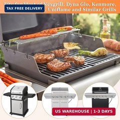 Grease Tray with Catch Pan Adjustable Universal Drip Pan for Dyna Glo, Nexgrill,