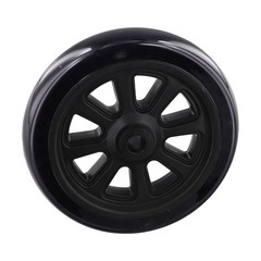 2 Black 6 Inch For BBQ Grill Wheels Replacement for Outdoor Grill Trolley Use