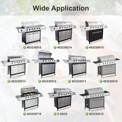 Essential Charbroil Grill Replacement Kit – Includes 5 Burners and Heat Plates