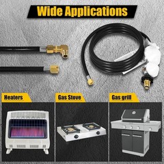 12 FT Compatible for mr heater buddy heaters Propane Hose with Regulator for …