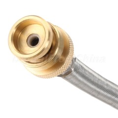 6FT Grill Propane Hose Adapter w/ Propane Tank Gauge 1-20lb Converter QCC1/Type1
