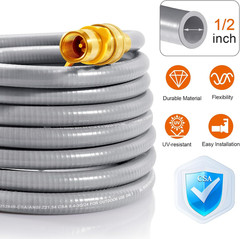 18 FT 1/2″ ID Natural Gas Hose with Quick Connect Fitting, Natural Gas Conversio