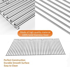 Stainless Steel Grill Grate Set – 4-Pack for Bull LP & NG Models, 19 1/4” x 30”