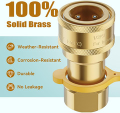 1/2 Inch Natural Gas Quick Connect Fitting for Natural Gas Hose Propane Fittings