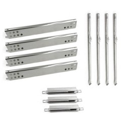 Grill Replacement Parts for Charbroil 4 Burner Gas Models – Heat Plates, Burners