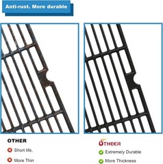 Oklahoma Joe’s Longhorn Grill Parts, Heavy Duty Stainless Steel Burners & Grates