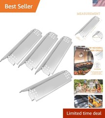 14.6″ Stainless Steel Flame Guards – Perfect Replacement for Nexgrill 4 Burners