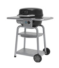 3-in-1 Dual Fuel Grill & Griddle w/ Charcoal Mode, Black