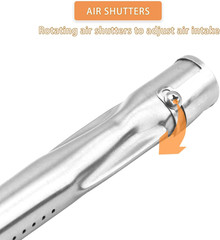 Grill Burner Tube, 4 PC Universal Stainless Steel Pipe Tube BBQ Gas Repair Parts