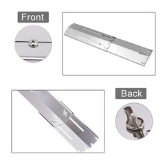Plowo Universal Replacement Heavy Duty Adjustable Heat Plate Shield Stainless