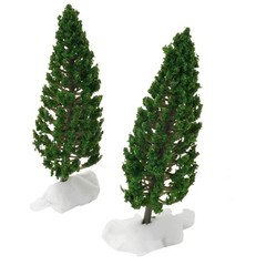 10ps Model Pine Trees Green For Scale Railway Layout 15cm SL-16059 Joy Tool