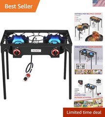 Efficient Outdoor Cooking with High Output Propane Grill: 60,000 BTU Each Burner
