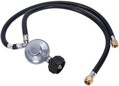 Durable 2ft Y-Splitter Propane Regulator with Double Hoses for Safe Outdoor Use