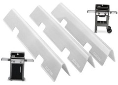 Flavorizer Bars for Weber Spirit 2 Grill Replacement 15.3 x 3.5 x 2.5in Silver