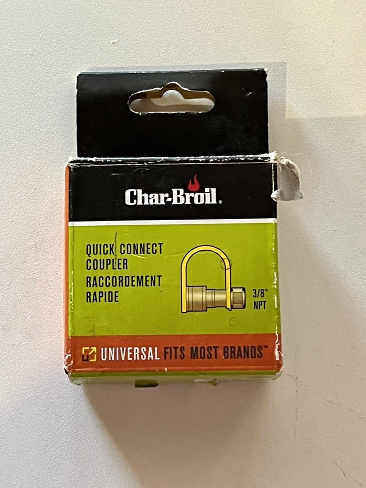 Char-Broil Fixitup Universal 3/8-in Brass Quick Connect Coupler 8725621 3/8″ new