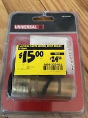 Nexgrill Universal 1001 533 455 Quick-Connect Brass Fitting