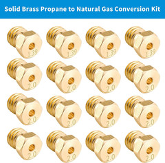 Natural Gas Orifice Nozzle Conversion Kit Compatible with Blackstone 28 Inch and