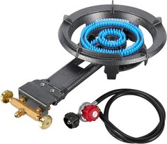 13″Single Propane Burner Stove 90 000 BTU Cast Iron Portable Outdoor with 0-20