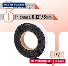 UNCO Smoker Gasket – 15 Ft, 1/2″X1/8″, High Temp Grill & BBQ Gasket