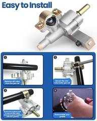 2-Pack Griddle Burner Control Valve for Blackstone 22 Inch Gas Grill Griddle 166