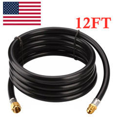 12FT Propane Extension Hose, 3/8 inch Female Flare Fitting x 3/8 inch Male Flare